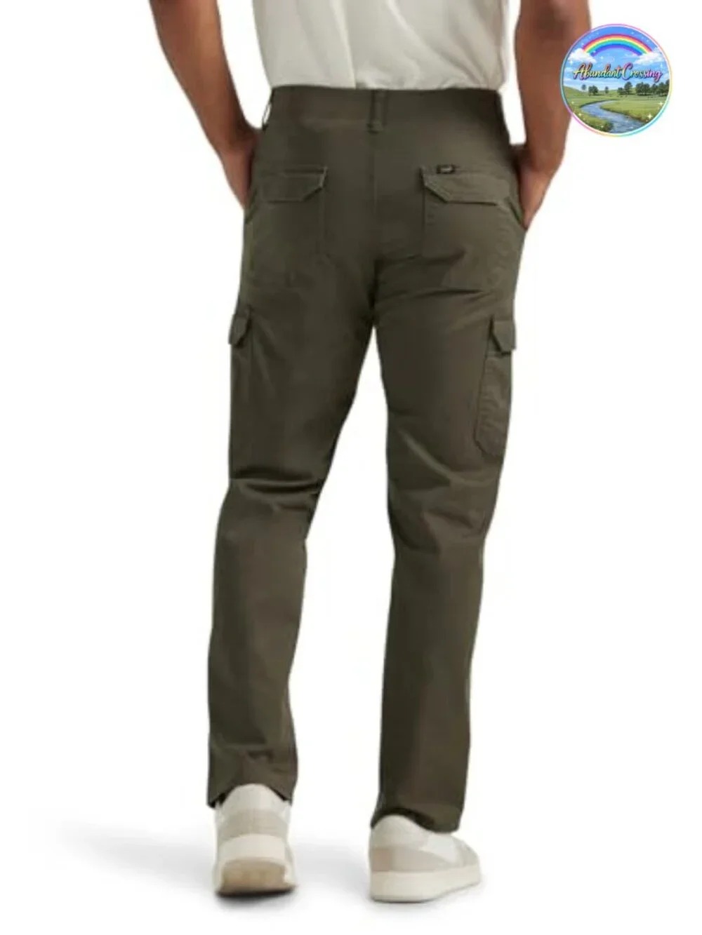 Men's Performance Stretch Twill Cargo Pants Straight Fit 32 Inseam